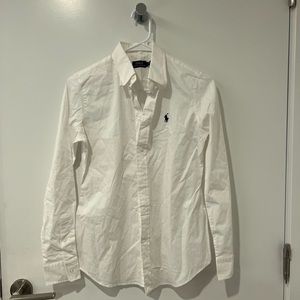 White Polo Ralph Lauren button down shirt